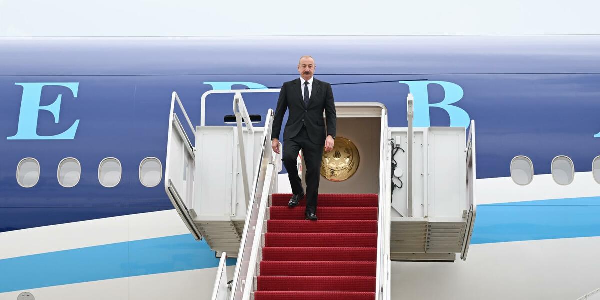 Президент Ильхам Алиев прибыл с визитом в Вашингтон