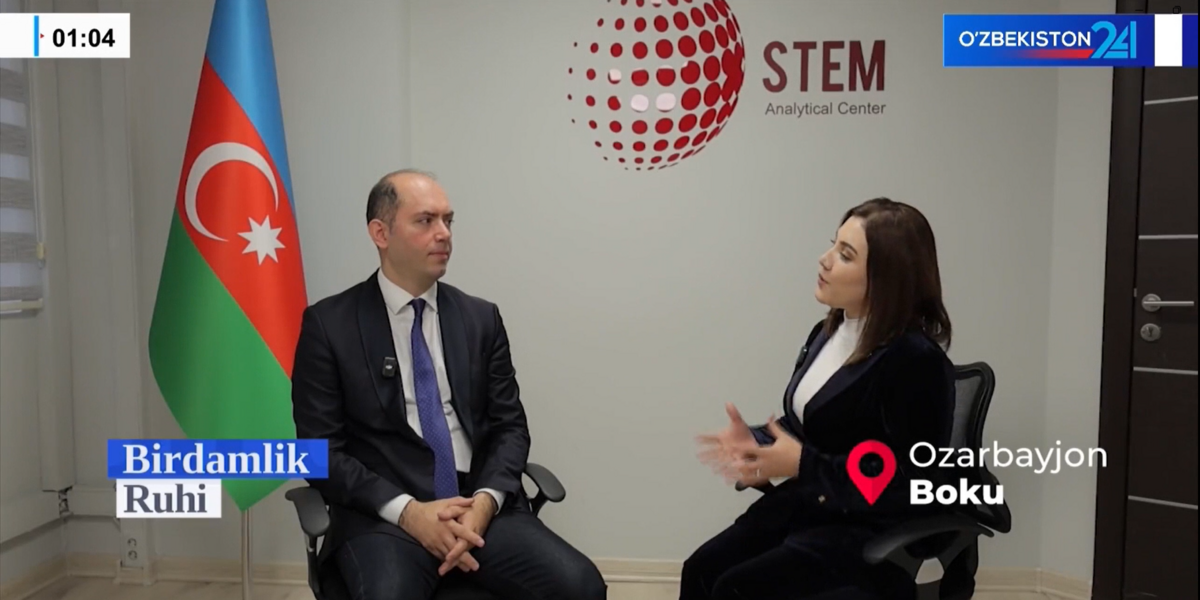 Директор центра STEM прокомментировал азербайджано-узбекские отношения для телеканала Uzbekistan24